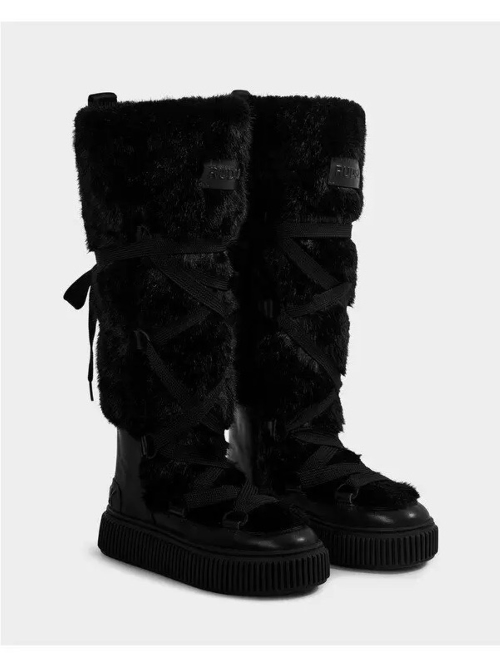 NWOT, Pristine Authentic, Rudsak Black Faux Fur Palermo Tall Boots- SOLD OUT!